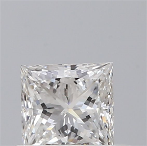 Picture of Natural Diamond 0.42 Carats, Princess with  Cut, F Color, VS2 Clarity and Certified by GIA