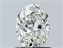 Diamante Natural 0.90 quilates, Ovalado , Color I, claridad VVS2 y certificado GIA