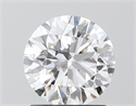 Lab Grown Diamond 1.40 Carats, Round with Ideal Cut, D Color, VVS2 Clarity and Certified by IGI