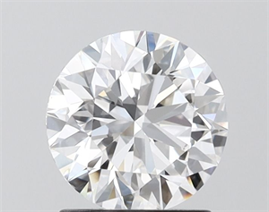 Picture of Lab Grown Diamond 1.40 Carats, Round with Ideal Cut, D Color, VVS2 Clarity and Certified by IGI