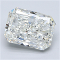 Natural Diamond 5.03 Carats, Radiant with  Cut, J Color, SI2 Clarity and Certified by GIA