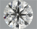 Natural Diamond 0.70 Carats, Round with Very Good Cut, E Color, VVS1 Clarity and Certified by IGI