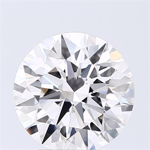 Picture of Lab Grown Diamond 3.01 Carats, Round with Excellent Cut, E Color, VS1 Clarity and Certified by GIA