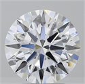 Lab Grown Diamond 2.56 Carats, Round with Ideal Cut, E Color, VVS1 Clarity and Certified by IGI