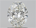 Natural Diamond 1.00 Carats, Oval with  Cut, G Color, VS2 Clarity and Certified by GIA