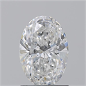 Natural Diamond 1.20 Carats, Oval with  Cut, F Color, SI2 Clarity and Certified by GIA