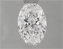 Natural Diamond 0.50 Carats, Oval with  Cut, D Color, VS2 Clarity and Certified by GIA