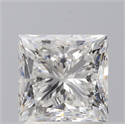 Natural Diamond 1.70 Carats, Princess with  Cut, G Color, VS1 Clarity and Certified by GIA