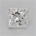 Natural Diamond 2.00 Carats, Princess with  Cut, H Color, SI2 Clarity and Certified by GIA