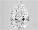 Natural Diamond 3.02 Carats, Pear with  Cut, D Color, FL Clarity and Certified by GIA