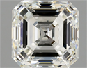 Natural Diamond 1.21 Carats, Asscher with  Cut, J Color, VS2 Clarity and Certified by GIA