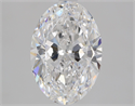 Natural Diamond 2.15 Carats, Oval with  Cut, E Color, SI1 Clarity and Certified by GIA