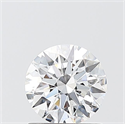 Lab Grown Diamond 1.01 Carats, Round with Ideal Cut, D Color, VS1 Clarity and Certified by IGI