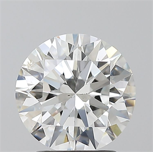 Picture of Natural Diamond 2.01 Carats, Round with Excellent Cut, H Color, SI2 Clarity and Certified by GIA