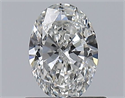 Diamante Natural 0.55 quilates, Ovalado , Color F, claridad VVS1 y certificado GIA