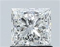 Natural Diamond 1.01 Carats, Princess with  Cut, G Color, VS1 Clarity and Certified by GIA