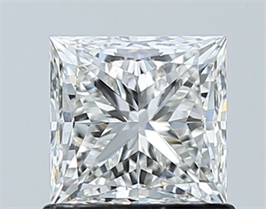 Picture of Natural Diamond 1.01 Carats, Princess with  Cut, G Color, VS1 Clarity and Certified by GIA