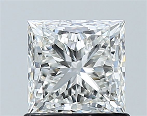 Picture of Natural Diamond 1.01 Carats, Princess with  Cut, G Color, VS1 Clarity and Certified by GIA