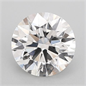 Lab Grown Diamond 1.54 Carats, Round with Ideal Cut, F Color, VVS2 Clarity and Certified by IGI