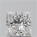 Diamante Natural 0.91 quilates, Princesa , Color E, claridad SI2 y certificado GIA