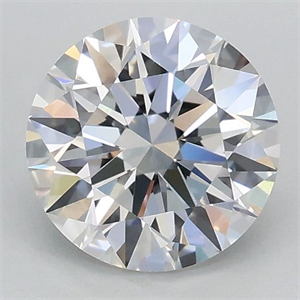 Picture of Lab Grown Diamond 1.00 Carats, Round with Ideal Cut, D Color, VVS2 Clarity and Certified by IGI