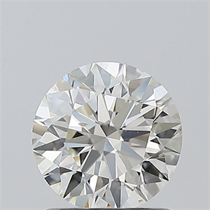 Picture of Natural Diamond 1.01 Carats, Round with Excellent Cut, J Color, SI1 Clarity and Certified by GIA