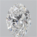 Natural Diamond 1.70 Carats, Oval with  Cut, D Color, IF Clarity and Certified by GIA