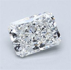 Foto Diamante Natural 1.52 quilates, Radiante , Color F, claridad VVS2 y certificado GIA de