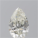 Diamante Natural 0.70 quilates, De pera , Color K, claridad IF y certificado GIA