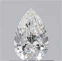 Natural Diamond 0.50 Carats, Pear with  Cut, G Color, VS1 Clarity and Certified by GIA