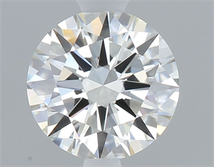 Picture of Natural Diamond 0.52 Carats, Round with Excellent Cut, I Color, IF Clarity and Certified by GIA