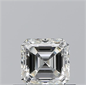 Natural Diamond 0.52 Carats, Asscher with  Cut, I Color, VVS1 Clarity and Certified by GIA