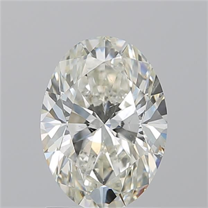 Picture of Natural Diamond 1.51 Carats, Oval with  Cut, J Color, SI1 Clarity and Certified by GIA