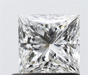 Picture of Natural Diamond 0.75 Carats, Princess with  Cut, H Color, IF Clarity and Certified by IGI