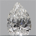 Natural Diamond 0.19 Carats, Pear with  Cut, F Color, VS1 Clarity and Certified by GIA