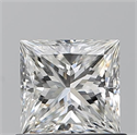 Natural Diamond 0.80 Carats, Princess with  Cut, G Color, VS1 Clarity and Certified by GIA