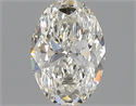 Natural Diamond 0.46 Carats, Oval with  Cut, H Color, VS1 Clarity and Certified by GIA