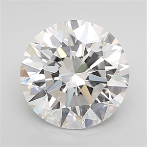 Picture of Lab Grown Diamond 2.00 Carats, Round with Ideal Cut, D Color, VS1 Clarity and Certified by IGI