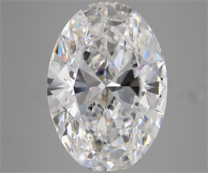 Picture of Natural Diamond 6.01 Carats, Oval with  Cut, D Color, VS1 Clarity and Certified by GIA