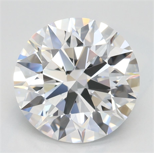 Picture of Lab Grown Diamond 2.73 Carats, Round with Ideal Cut, D Color, VVS1 Clarity and Certified by IGI
