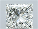 Diamante Natural 1.01 quilates, Princesa , Color H, claridad IF y certificado IGI