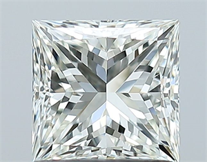 Picture of Natural Diamond 1.01 Carats, Princess with  Cut, H Color, IF Clarity and Certified by IGI