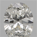 Natural Diamond 0.19 Carats, Oval with  Cut, G Color, VVS1 Clarity and Certified by IGI