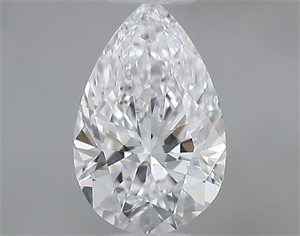 Picture of Natural Diamond 0.50 Carats, Pear with  Cut, D Color, VS2 Clarity and Certified by GIA
