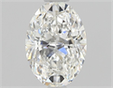 Natural Diamond 0.80 Carats, Oval with  Cut, F Color, VS1 Clarity and Certified by GIA