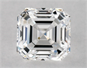 Natural Diamond 1.01 Carats, Asscher with  Cut, D Color, VS2 Clarity and Certified by GIA