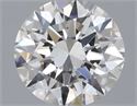 Natural Diamond 0.50 Carats, Round with Excellent Cut, H Color, VS2 Clarity and Certified by GIA