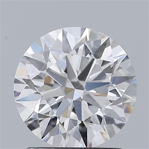 Picture of Lab Grown Diamond 1.24 Carats, Round with Ideal Cut, D Color, VS1 Clarity and Certified by IGI