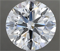 Natural Diamond 1.90 Carats, Round with Excellent Cut, F Color, VVS1 Clarity and Certified by GIA