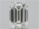 Diamante Natural 1.24 quilates, Esmeralda , Color H, claridad VS1 y certificado HRD